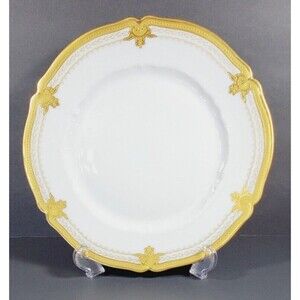 Vintage Haviland Limoges Regis Gold 10” Gold Encrusted Dinner Plate